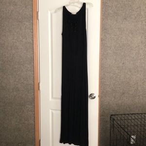 Black maxi dress